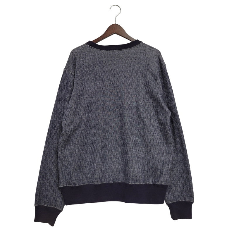 【中古品】【メンズ】 HYSTERIC GLAMOUR ヒステリックグラマー LADYLAND ACADEMY CREW NECK SWEAT SHIRT 02191CS02 クルーネック スウェットシャツ 長袖 トップス 140-250911-as-04-izu サイズ：L カラー：ネイビー 万代Net店