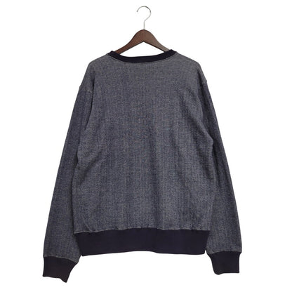 【中古品】【メンズ】 HYSTERIC GLAMOUR ヒステリックグラマー LADYLAND ACADEMY CREW NECK SWEAT SHIRT 02191CS02 クルーネック スウェットシャツ 長袖 トップス 140-250911-as-04-izu サイズ：L カラー：ネイビー 万代Net店