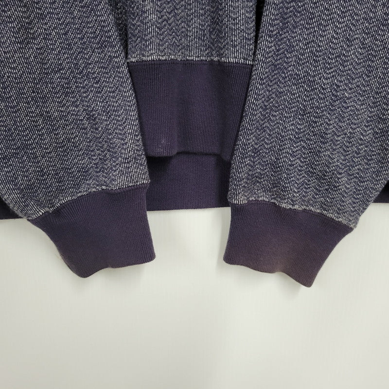 【中古品】【メンズ】 HYSTERIC GLAMOUR ヒステリックグラマー LADYLAND ACADEMY CREW NECK SWEAT SHIRT 02191CS02 クルーネック スウェットシャツ 長袖 トップス 140-250911-as-04-izu サイズ：L カラー：ネイビー 万代Net店