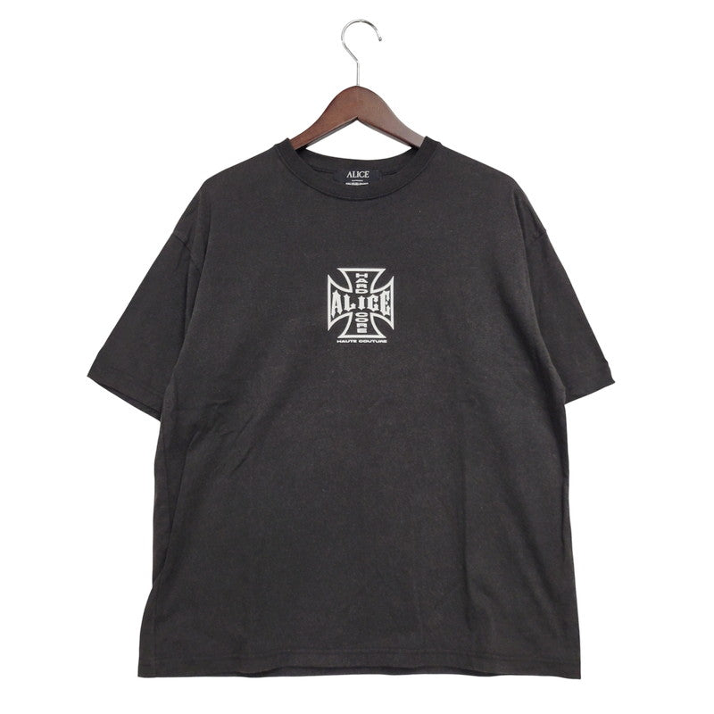 【中古品】【メンズ】 ALICE HOLLYWOOD アリスハリウッド HARD CORE SS TEE ショートスリーブ Tシャツ 半袖 トップス 141-250913-as-11-izu サイズ：M カラー：ブラック 万代Net店