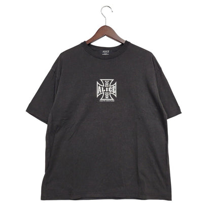 【中古品】【メンズ】 ALICE HOLLYWOOD アリスハリウッド HARD CORE SS TEE ショートスリーブ Tシャツ 半袖 トップス 141-250913-as-11-izu サイズ：M カラー：ブラック 万代Net店