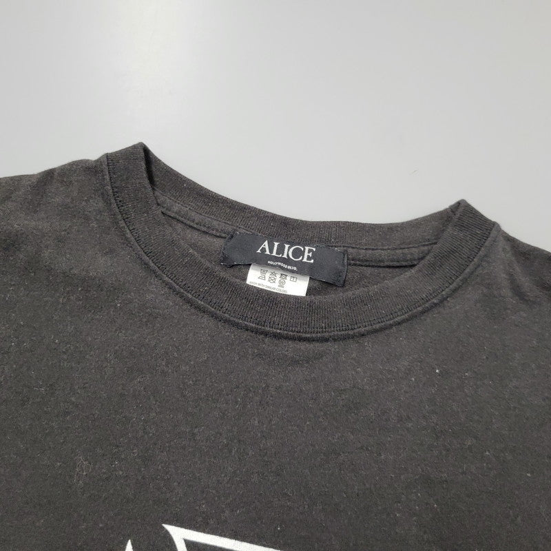 【中古品】【メンズ】 ALICE HOLLYWOOD アリスハリウッド HARD CORE SS TEE ショートスリーブ Tシャツ 半袖 トップス 141-250913-as-11-izu サイズ：M カラー：ブラック 万代Net店