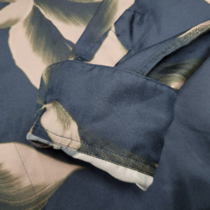 【中古品】【メンズ】 DRIES VAN NOTEN ドリスヴァンノッテン SILK FLORAL SHIRT シルク フローラル シャツ 長袖 トップス 141-250913-as-05-izu サイズ：50 カラー：ネイビー系 万代Net店