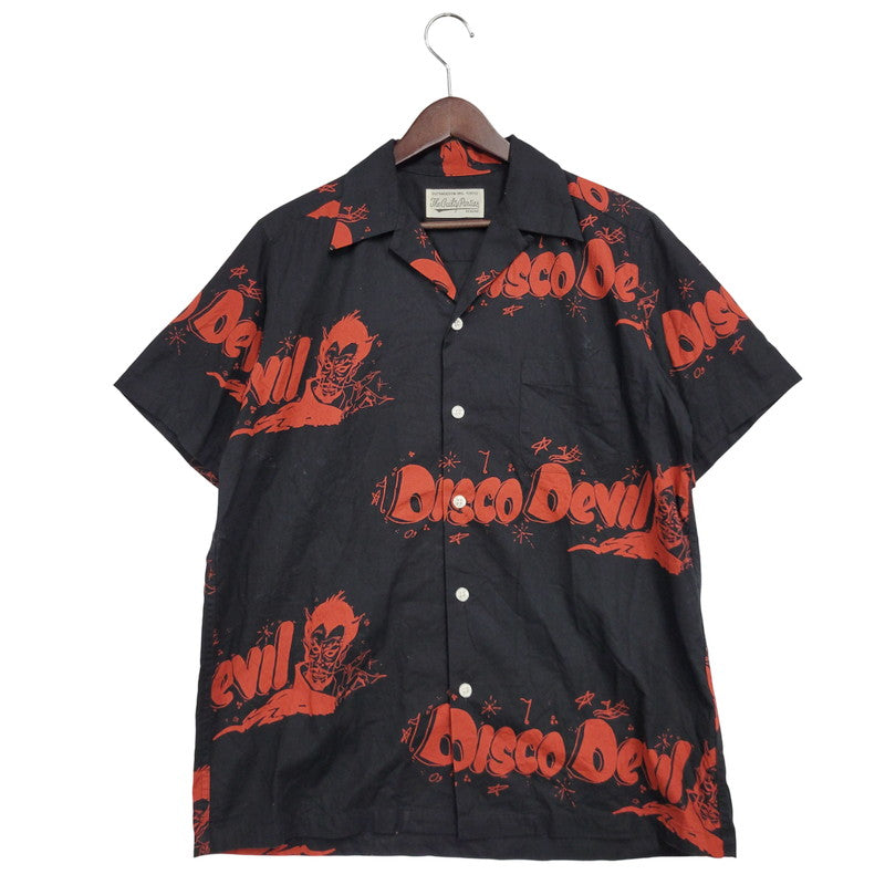 【中古品】【メンズ】 WACKO MARIA ワコマリア DISCO DEVIL HAWAIIAN SHIRT ディスコ デビル ハワイアン シャツ 半袖 トップス 142-250913-as-06-izu サイズ：M カラー：ブラック 万代Net店