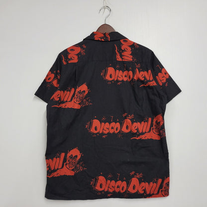 【中古品】【メンズ】 WACKO MARIA ワコマリア DISCO DEVIL HAWAIIAN SHIRT ディスコ デビル ハワイアン シャツ 半袖 トップス 142-250913-as-06-izu サイズ：M カラー：ブラック 万代Net店
