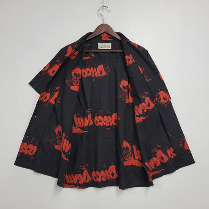 【中古品】【メンズ】 WACKO MARIA ワコマリア DISCO DEVIL HAWAIIAN SHIRT ディスコ デビル ハワイアン シャツ 半袖 トップス 142-250913-as-06-izu サイズ：M カラー：ブラック 万代Net店