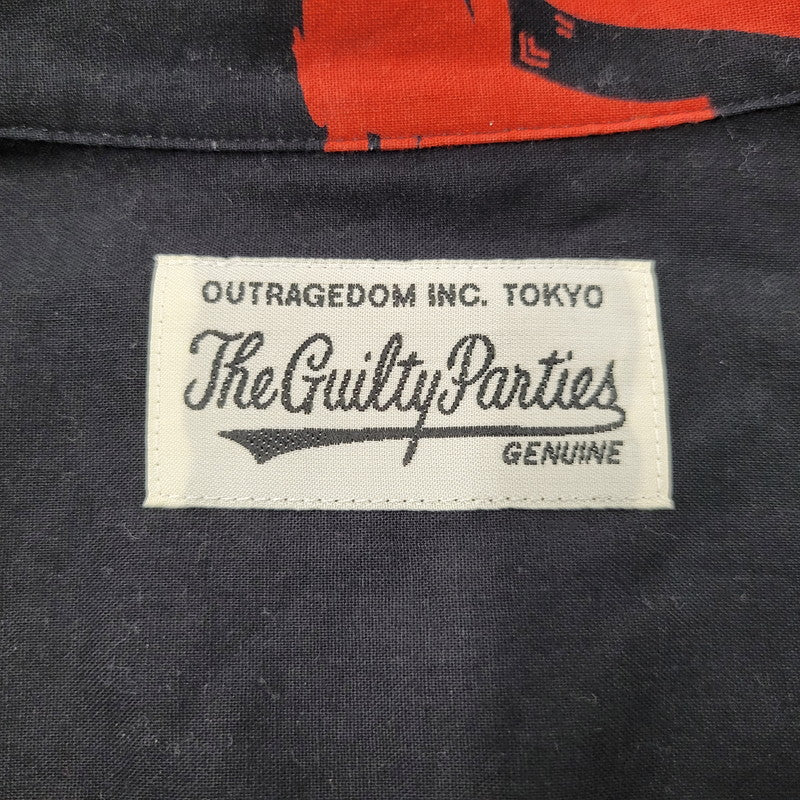 【中古品】【メンズ】 WACKO MARIA ワコマリア DISCO DEVIL HAWAIIAN SHIRT ディスコ デビル ハワイアン シャツ 半袖 トップス 142-250913-as-06-izu サイズ：M カラー：ブラック 万代Net店