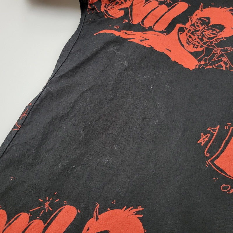 【中古品】【メンズ】 WACKO MARIA ワコマリア DISCO DEVIL HAWAIIAN SHIRT ディスコ デビル ハワイアン シャツ 半袖 トップス 142-250913-as-06-izu サイズ：M カラー：ブラック 万代Net店