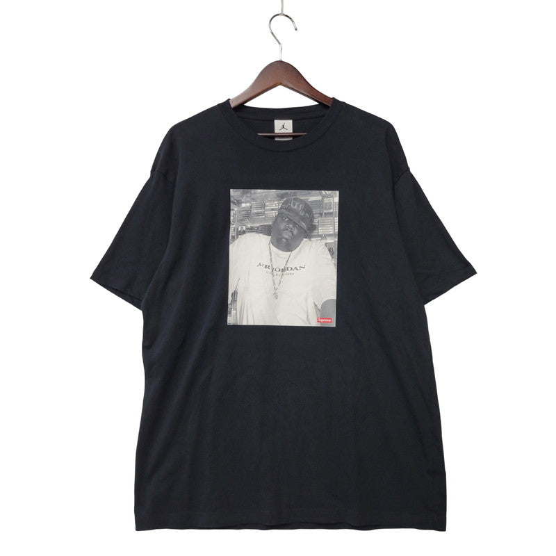 【中古品】【メンズ】 Supreme シュプリーム ×JORDAN ジョーダン HJ8385-010 BIGGIE S S TOP 半袖 トップス 149-250912-rk-03-izu サイズ：L カラー：ブラック 万代Net店