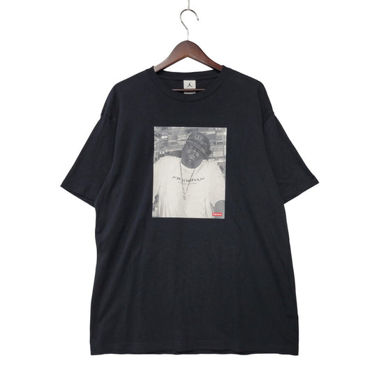 【中古品】【メンズ】 Supreme シュプリーム ×JORDAN ジョーダン HJ8385-010 BIGGIE S S TOP 半袖 トップス 149-250912-rk-03-izu サイズ：L カラー：ブラック 万代Net店