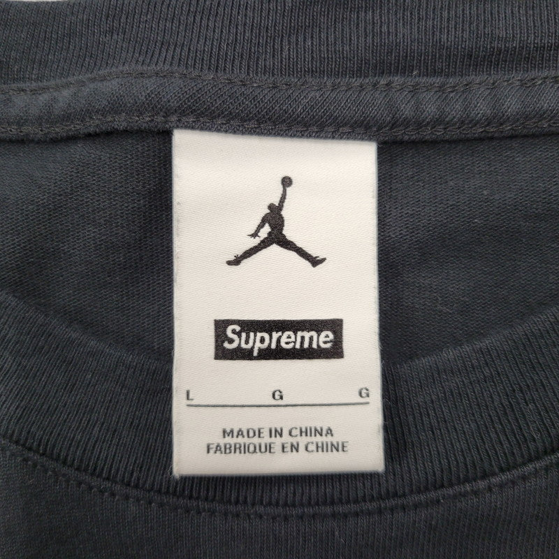 【中古品】【メンズ】 Supreme シュプリーム ×JORDAN ジョーダン HJ8385-010 BIGGIE S S TOP 半袖 トップス 149-250912-rk-03-izu サイズ：L カラー：ブラック 万代Net店