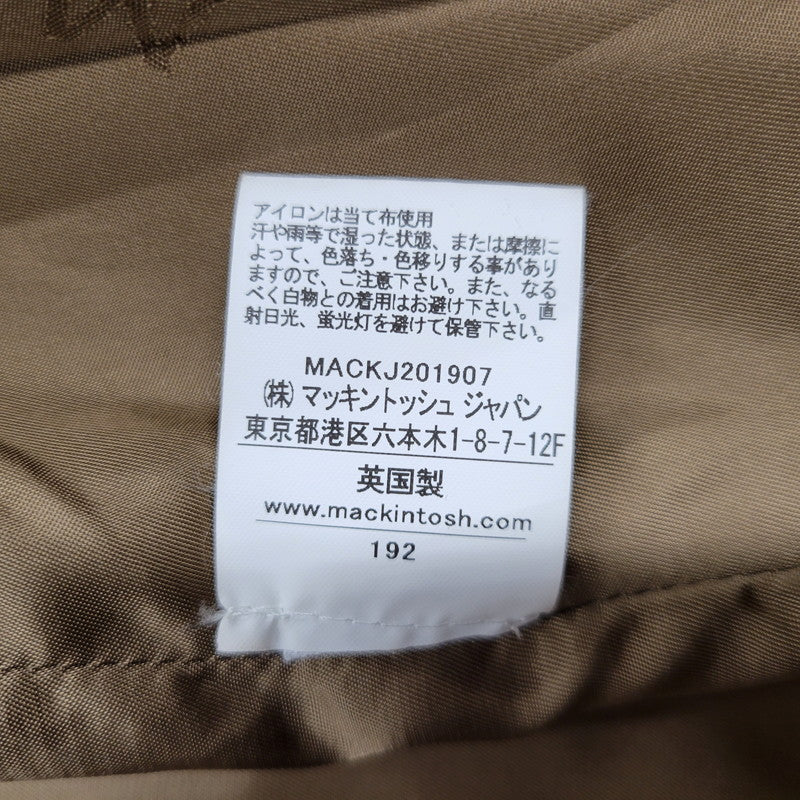 【中古品】【メンズ】 Mackintosh マッキントッシュ 2K-3H 英国製 WOOL SOUTIEN COLLAR COAT ウール ステンカラーコート アウター 長袖 141-250913-cs-06-izu サイズ：36 カラー：キャメル 万代Net店