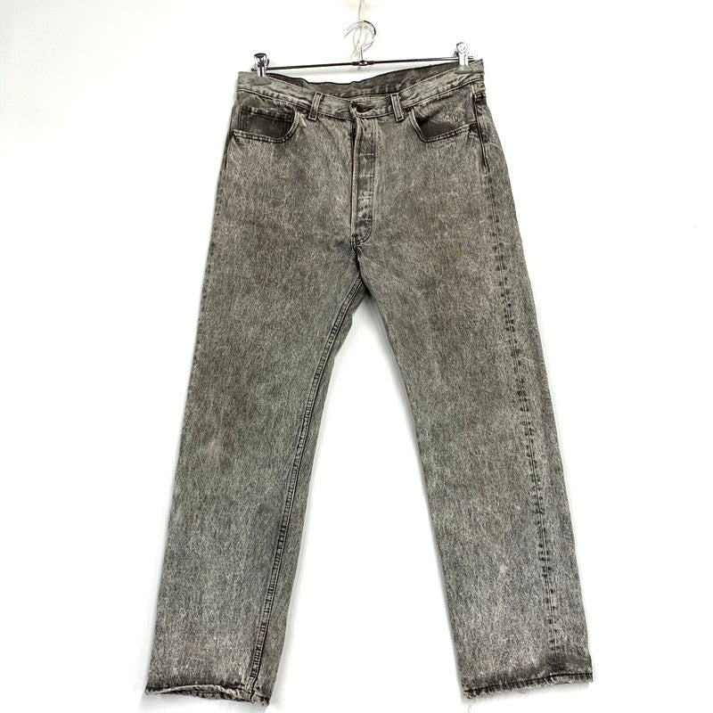 【現状渡し品】【メンズ】 Levi's リーバイス 501-0686 USA製 刻印553 501 CHEMICAL WASH BLACK DENIM PANTS ケミカルウォッシュ ブラック デニム パンツ 157-250912-rk-15-izu サイズ：36×30 カラー：グレー系 万代Net店