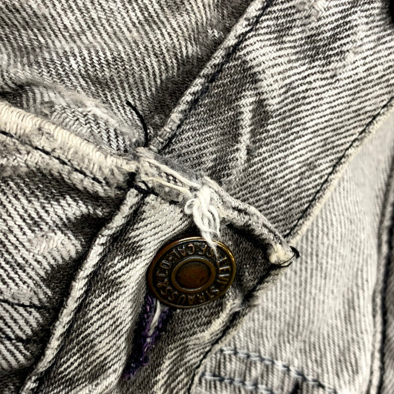 【現状渡し品】【メンズ】 Levi's リーバイス 501-0686 USA製 刻印553 501 CHEMICAL WASH BLACK DENIM PANTS ケミカルウォッシュ ブラック デニム パンツ 157-250912-rk-15-izu サイズ：36×30 カラー：グレー系 万代Net店