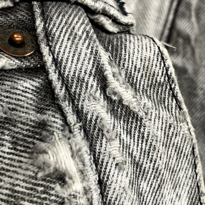 【現状渡し品】【メンズ】 Levi's リーバイス 501-0686 USA製 刻印553 501 CHEMICAL WASH BLACK DENIM PANTS ケミカルウォッシュ ブラック デニム パンツ 157-250912-rk-15-izu サイズ：36×30 カラー：グレー系 万代Net店