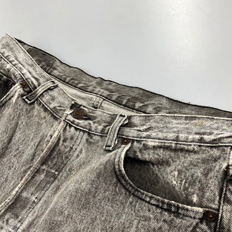 【現状渡し品】【メンズ】 Levi's リーバイス 501-0686 USA製 刻印553 501 CHEMICAL WASH BLACK DENIM PANTS ケミカルウォッシュ ブラック デニム パンツ 157-250912-rk-15-izu サイズ：36×30 カラー：グレー系 万代Net店