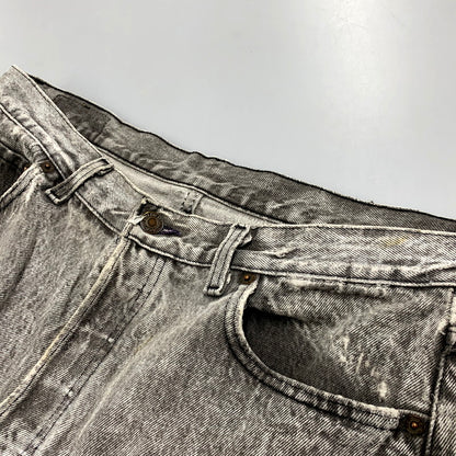 【現状渡し品】【メンズ】 Levi's リーバイス 501-0686 USA製 刻印553 501 CHEMICAL WASH BLACK DENIM PANTS ケミカルウォッシュ ブラック デニム パンツ 157-250912-rk-15-izu サイズ：36×30 カラー：グレー系 万代Net店