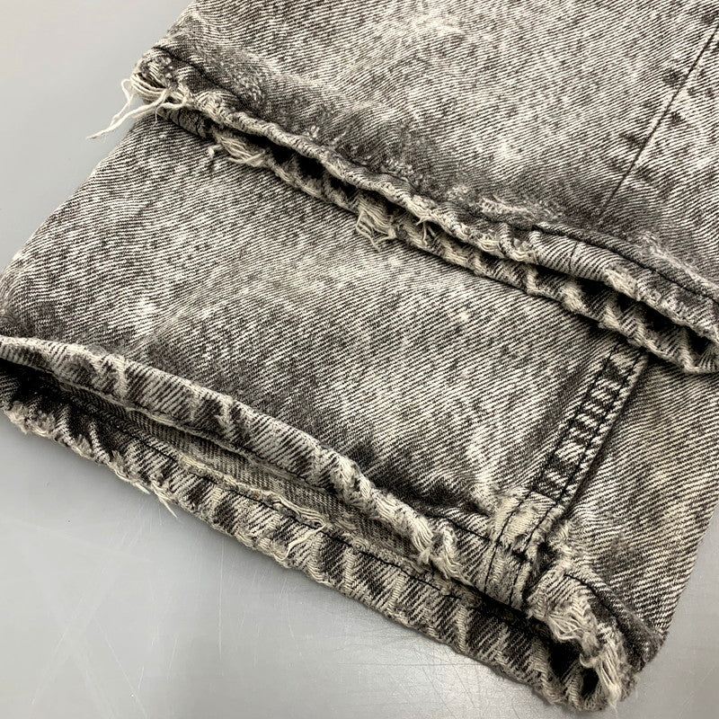 【現状渡し品】【メンズ】 Levi's リーバイス 501-0686 USA製 刻印553 501 CHEMICAL WASH BLACK DENIM PANTS ケミカルウォッシュ ブラック デニム パンツ 157-250912-rk-15-izu サイズ：36×30 カラー：グレー系 万代Net店