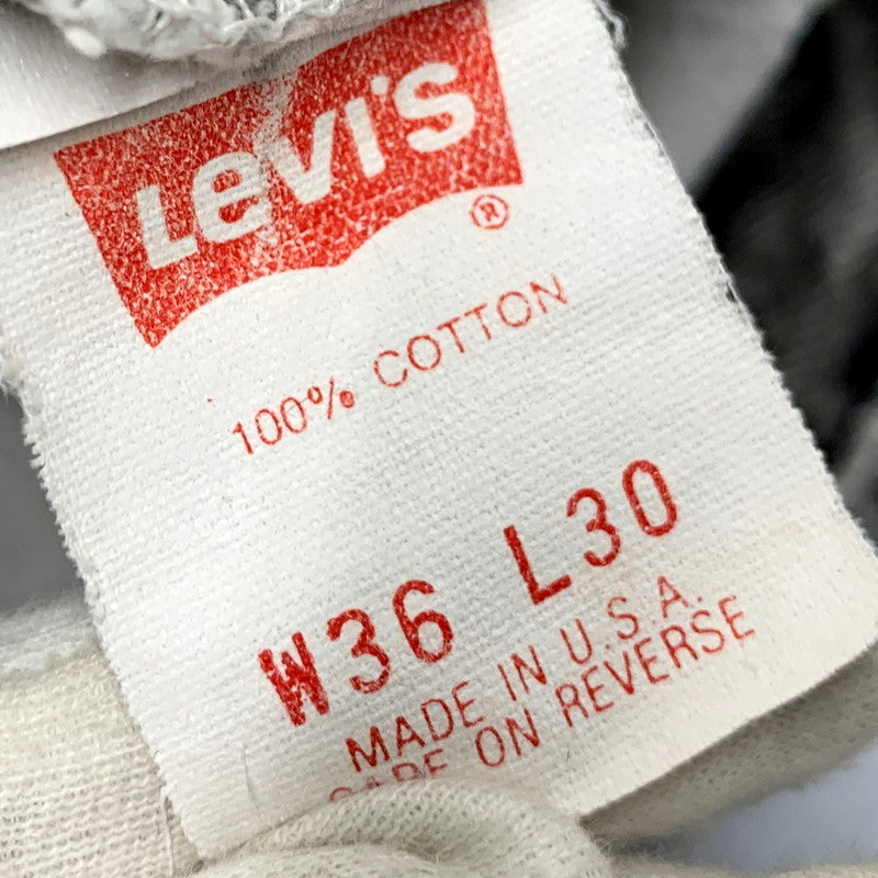 【現状渡し品】【メンズ】 Levi's リーバイス 501-0686 USA製 刻印553 501 CHEMICAL WASH BLACK DENIM PANTS ケミカルウォッシュ ブラック デニム パンツ 157-250912-rk-15-izu サイズ：36×30 カラー：グレー系 万代Net店