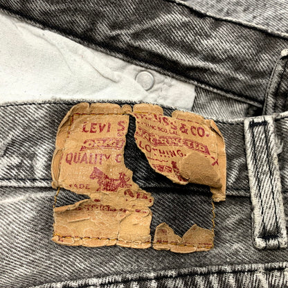 【現状渡し品】【メンズ】 Levi's リーバイス 501-0686 USA製 刻印553 501 CHEMICAL WASH BLACK DENIM PANTS ケミカルウォッシュ ブラック デニム パンツ 157-250912-rk-15-izu サイズ：36×30 カラー：グレー系 万代Net店