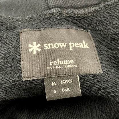 【中古品】【メンズ】 SNOW PEAK スノーピーク × JOURNAL STANDARD relume 別注 CLASSIC LOGO HOODIE JSR-SW-22AU002 クラシックロゴフーディー パーカー 144-250926-hi-06-izu サイズ：M カラー：ブラック 万代Net店