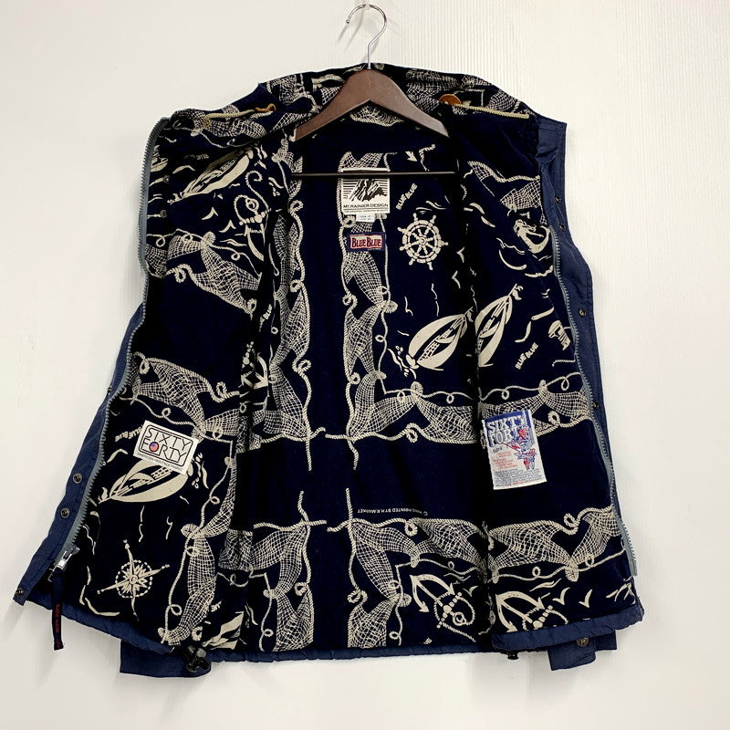 【中古品】【メンズ】 MT.RAINIER DESIGN×BLUE BLUE マウントレイニアデザイン×ブルーブルー 700021971 60 40 MOUNTAIN PARKA マウンテンパーカー アウター 144-250917-cs-21-izu サイズ：M カラー：ネイビー 万代Net店