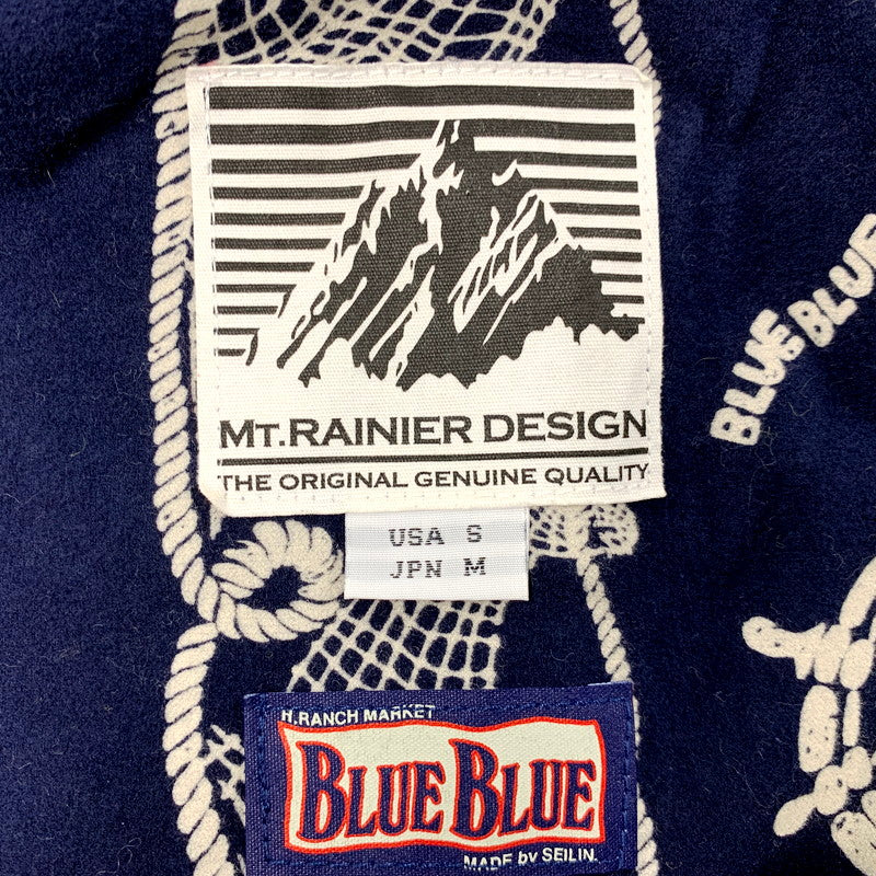 【中古品】【メンズ】 MT.RAINIER DESIGN×BLUE BLUE マウントレイニアデザイン×ブルーブルー 700021971 60 40 MOUNTAIN PARKA マウンテンパーカー アウター 144-250917-cs-21-izu サイズ：M カラー：ネイビー 万代Net店