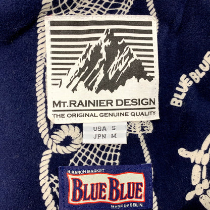 【中古品】【メンズ】 MT.RAINIER DESIGN×BLUE BLUE マウントレイニアデザイン×ブルーブルー 700021971 60 40 MOUNTAIN PARKA マウンテンパーカー アウター 144-250917-cs-21-izu サイズ：M カラー：ネイビー 万代Net店