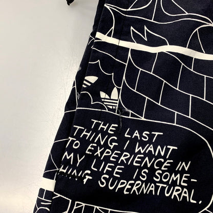 【中古品】【メンズ】 adidas アディダス GN3333 P.KYLE AOP WINDBREAKER パトリック カイル ウインドブレーカー アウター 148-250917-cs-24-izu サイズ：O カラー：ブラック/ホワイト 万代Net店