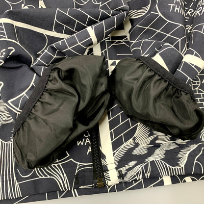 【中古品】【メンズ】 adidas アディダス GN3333 P.KYLE AOP WINDBREAKER パトリック カイル ウインドブレーカー アウター 148-250917-cs-24-izu サイズ：O カラー：ブラック/ホワイト 万代Net店