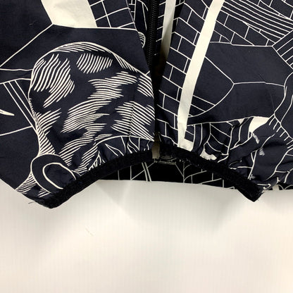 【中古品】【メンズ】 adidas アディダス GN3333 P.KYLE AOP WINDBREAKER パトリック カイル ウインドブレーカー アウター 148-250917-cs-24-izu サイズ：O カラー：ブラック/ホワイト 万代Net店