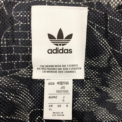【中古品】【メンズ】 adidas アディダス GN3333 P.KYLE AOP WINDBREAKER パトリック カイル ウインドブレーカー アウター 148-250917-cs-24-izu サイズ：O カラー：ブラック/ホワイト 万代Net店