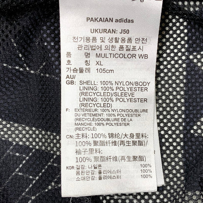 【中古品】【メンズ】 adidas アディダス GN3333 P.KYLE AOP WINDBREAKER パトリック カイル ウインドブレーカー アウター 148-250917-cs-24-izu サイズ：O カラー：ブラック/ホワイト 万代Net店