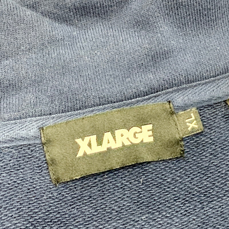 【中古品】【メンズ】 XLARGE エクストララージ 101234012020 HOCKEY HALF ZIP SWEATSHIRT ホッケー ハーフジップ スウェットシャツ トップス 長袖 142-250917-cs-20-izu サイズ：XL カラー：ネイビー 万代Net店