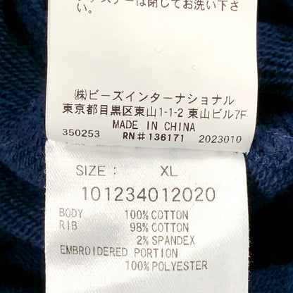 【中古品】【メンズ】 XLARGE エクストララージ 101234012020 HOCKEY HALF ZIP SWEATSHIRT ホッケー ハーフジップ スウェットシャツ トップス 長袖 142-250917-cs-20-izu サイズ：XL カラー：ネイビー 万代Net店