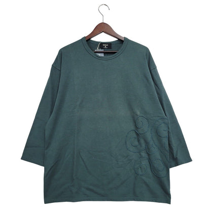 【中古品】【メンズ】 remilla レミーラ R231207 天竺カットロゴ THREE QUARTER SLEEVE T-SHIRT スリー クオーター スリーブ Tシャツ トップス 半袖 142-250921-cs-09-izu サイズ：L カラー：グリーン 万代Net店