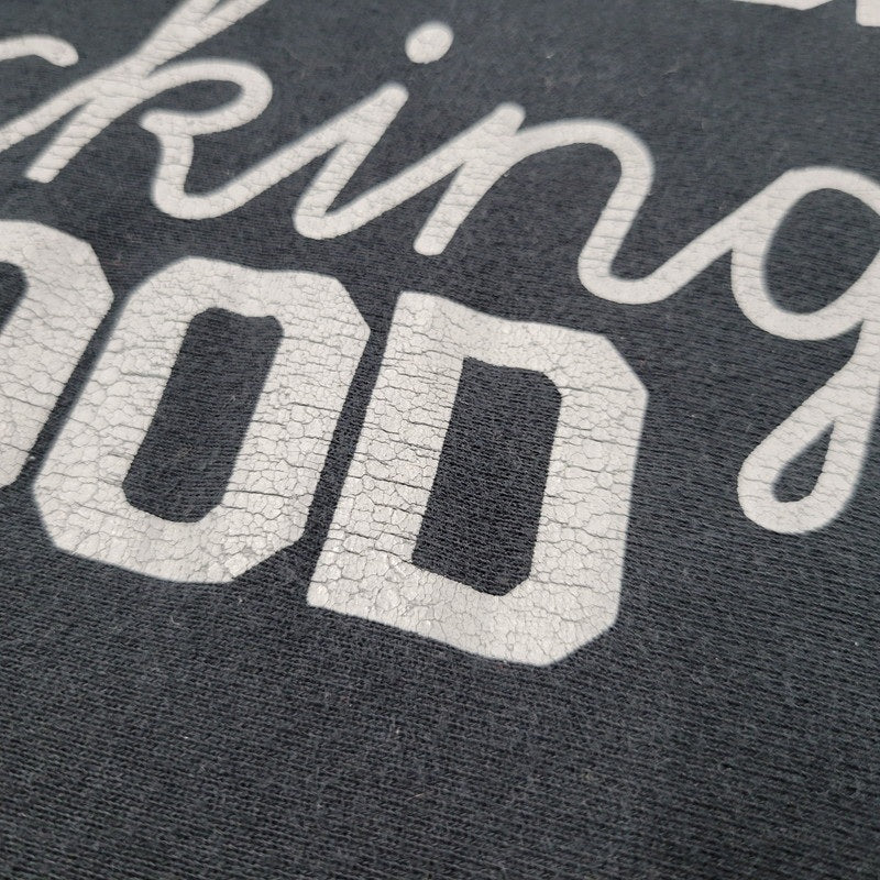 【中古品】【メンズ】 NEIGHBORHOOD ネイバーフッド FUCKING CREW NECK SWEAT SHIRT 152FPNH-CSM04S クルーネック スウェットシャツ トレーナー 長袖 トップス 142-250913-as-12-izu サイズ：L カラー：ブラック 万代Net店