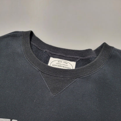 【中古品】【メンズ】 NEIGHBORHOOD ネイバーフッド FUCKING CREW NECK SWEAT SHIRT 152FPNH-CSM04S クルーネック スウェットシャツ トレーナー 長袖 トップス 142-250913-as-12-izu サイズ：L カラー：ブラック 万代Net店