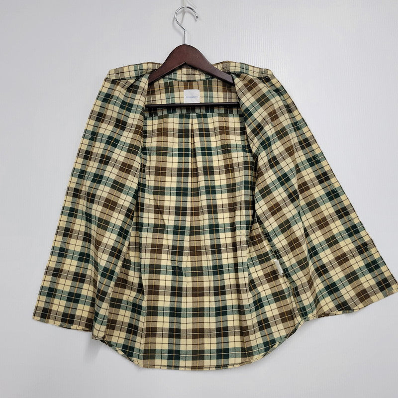 【中古品】【メンズ】 GOOD ENOUGH グッド イナフ 白タグ 00S COTTON CHECK SS SHIRT 2000年代 コットン チェック ショートスリーブ シャツ トップス 半袖 168-250921-cs-12-izu サイズ：XS カラー：マルチ 万代Net店
