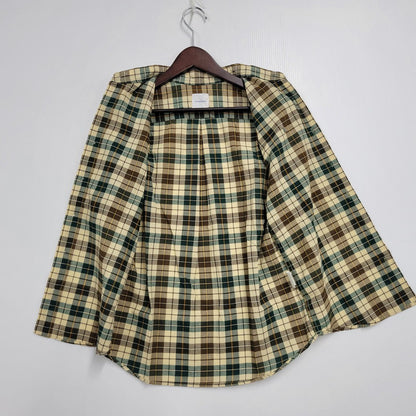 【中古品】【メンズ】 GOOD ENOUGH グッド イナフ 白タグ 00S COTTON CHECK SS SHIRT 2000年代 コットン チェック ショートスリーブ シャツ トップス 半袖 168-250921-cs-12-izu サイズ：XS カラー：マルチ 万代Net店