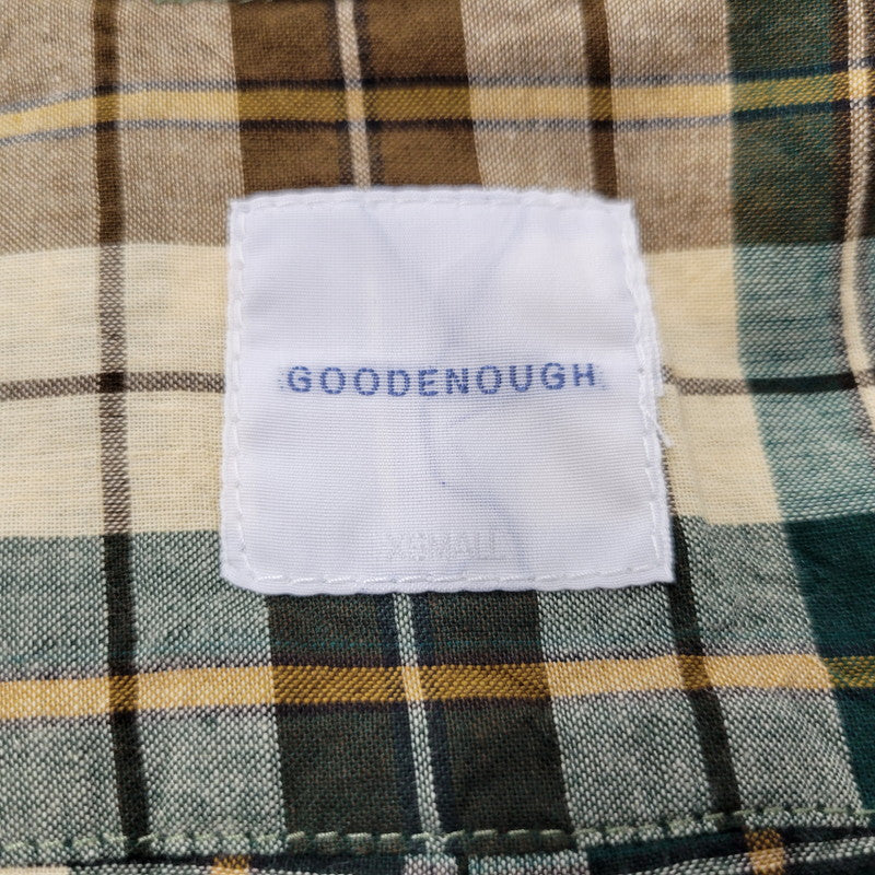 【中古品】【メンズ】 GOOD ENOUGH グッド イナフ 白タグ 00S COTTON CHECK SS SHIRT 2000年代 コットン チェック ショートスリーブ シャツ トップス 半袖 168-250921-cs-12-izu サイズ：XS カラー：マルチ 万代Net店