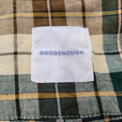 【中古品】【メンズ】 GOOD ENOUGH グッド イナフ 白タグ 00S COTTON CHECK SS SHIRT 2000年代 コットン チェック ショートスリーブ シャツ トップス 半袖 168-250921-cs-12-izu サイズ：XS カラー：マルチ 万代Net店