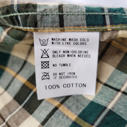 【中古品】【メンズ】 GOOD ENOUGH グッド イナフ 白タグ 00S COTTON CHECK SS SHIRT 2000年代 コットン チェック ショートスリーブ シャツ トップス 半袖 168-250921-cs-12-izu サイズ：XS カラー：マルチ 万代Net店
