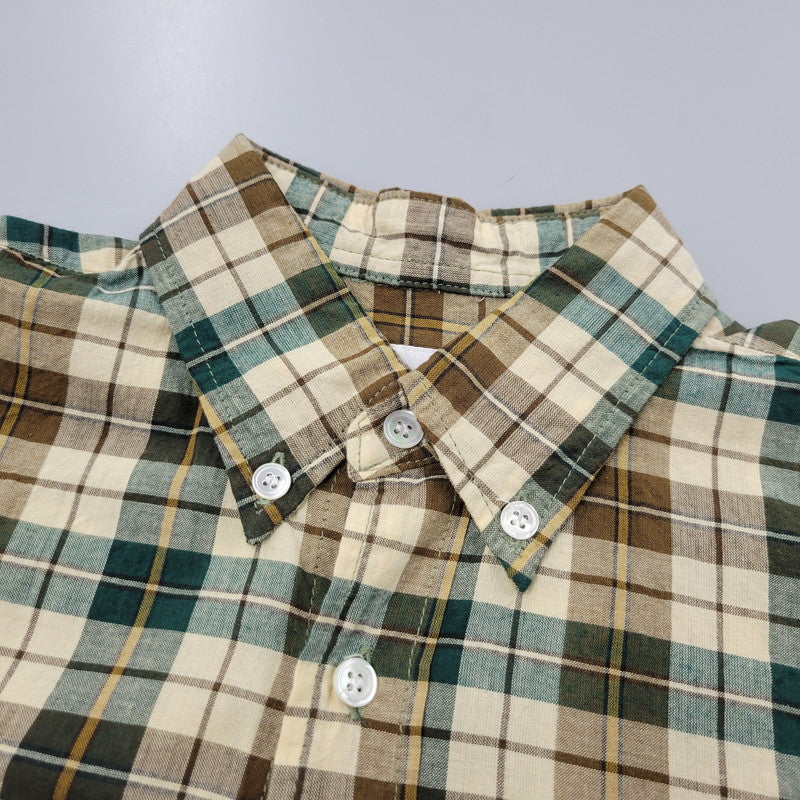 【中古品】【メンズ】 GOOD ENOUGH グッド イナフ 白タグ 00S COTTON CHECK SS SHIRT 2000年代 コットン チェック ショートスリーブ シャツ トップス 半袖 168-250921-cs-12-izu サイズ：XS カラー：マルチ 万代Net店