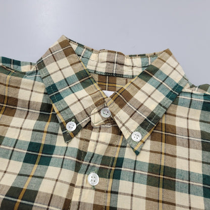 【中古品】【メンズ】 GOOD ENOUGH グッド イナフ 白タグ 00S COTTON CHECK SS SHIRT 2000年代 コットン チェック ショートスリーブ シャツ トップス 半袖 168-250921-cs-12-izu サイズ：XS カラー：マルチ 万代Net店