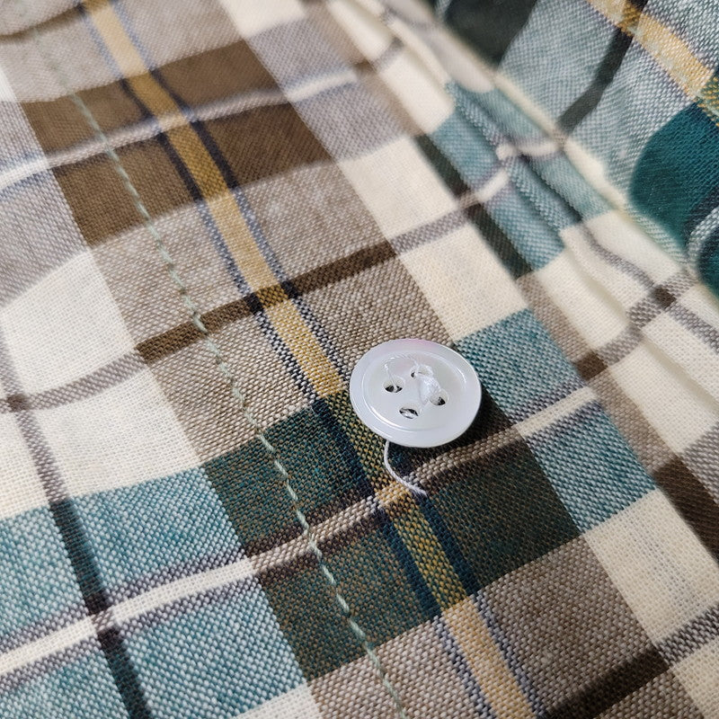 【中古品】【メンズ】 GOOD ENOUGH グッド イナフ 白タグ 00S COTTON CHECK SS SHIRT 2000年代 コットン チェック ショートスリーブ シャツ トップス 半袖 168-250921-cs-12-izu サイズ：XS カラー：マルチ 万代Net店