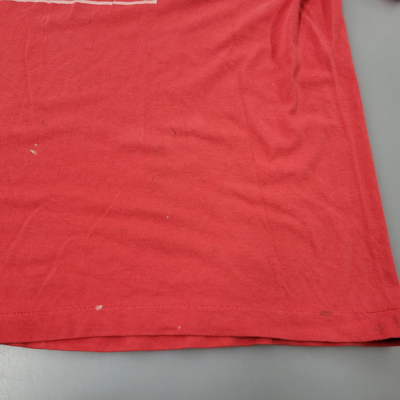 【中古品】【メンズ】 SAINT MICHAEL セントマイケル SS TEE ERUPTING SM-HR8-0000-028 ショートスリーブ Tシャツ 半袖 トップス 142-250913-as-10-izu サイズ：XXL カラー：ピンクレッド 万代Net店