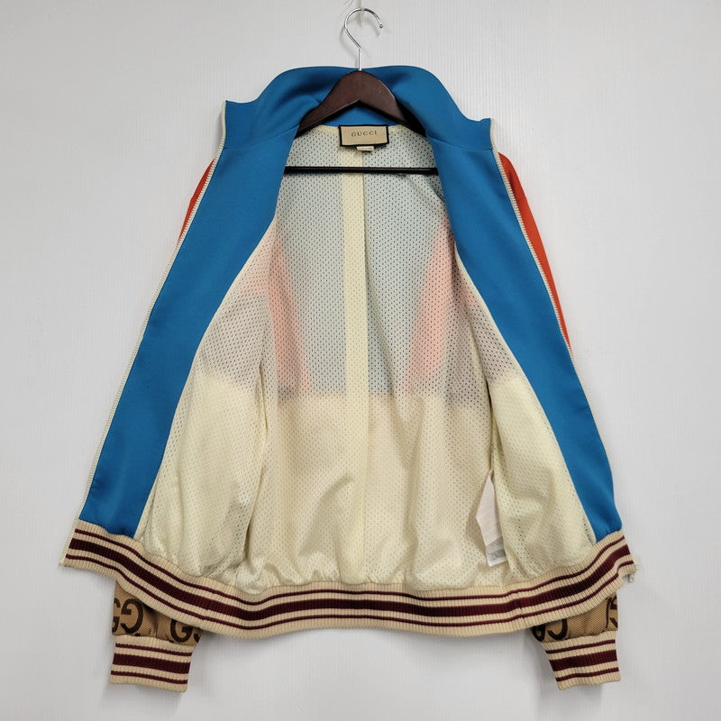 中古品】【メンズ】 GUCCI グッチ JUMBO GG COLOR BLOCK TRACK JACKET