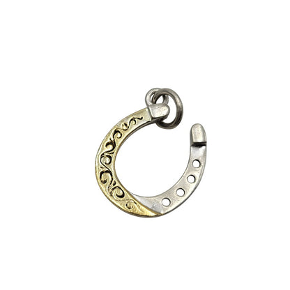 【中古品】【メンズ】 SAAD サード K24GP SV925 コンビ HORSESHOE PENDANT TOP ホースシュー ペンダントトップ アクセサリー 191-250926-hi-26-izu カラー：ゴールド/シルバー 万代Net店