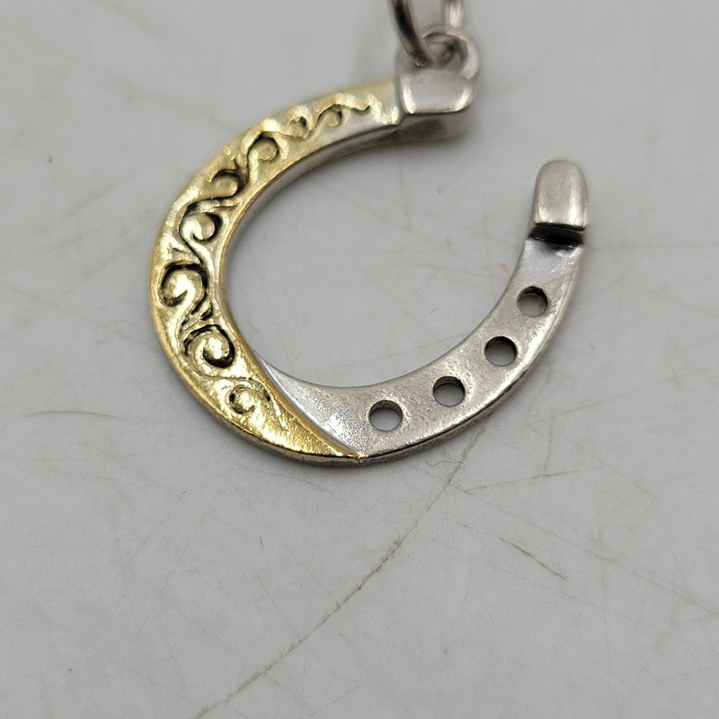 【中古品】【メンズ】 SAAD サード K24GP SV925 コンビ HORSESHOE PENDANT TOP ホースシュー ペンダントトップ アクセサリー 191-250926-hi-26-izu カラー：ゴールド/シルバー 万代Net店